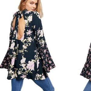 Free People Tate Tunic in Midnight Combo